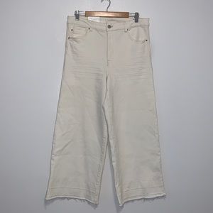 H&M Cream Wide Leg Pants